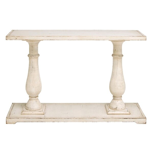 White Fir Farmhouse Console Table 32 x 48 x 14