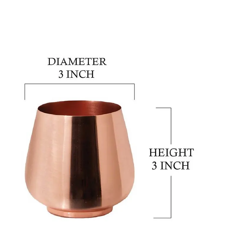 Farmhouse Casual Handmade Gold Polished Metal Pot Planter Decoration Drawing Room Metal Planter