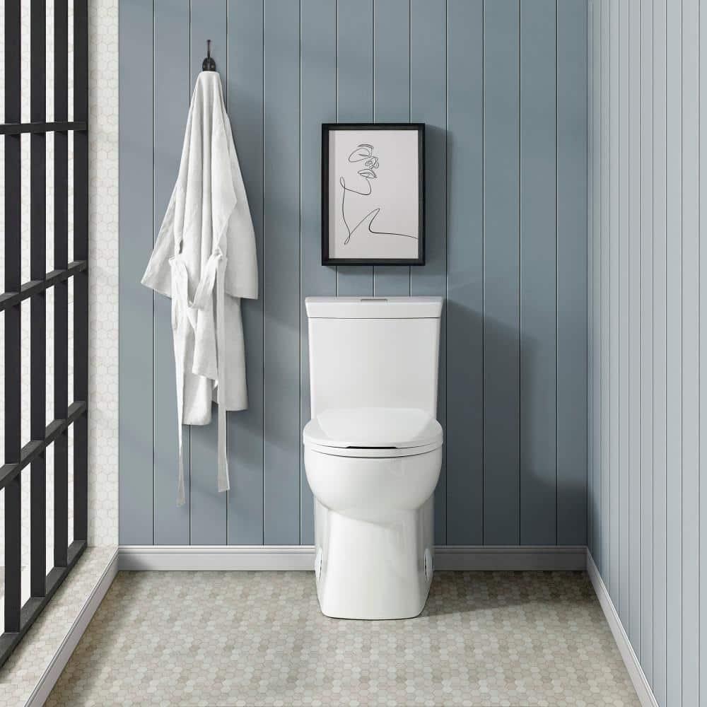 Swiss Madison Classe 1Piece 08 GPF128 GPF Dual Flush Elongated Toilet in White Seat Included