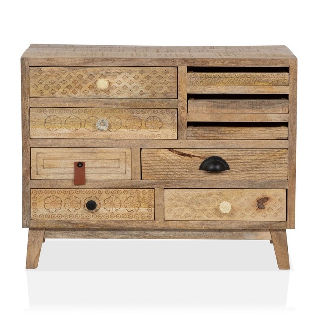 Serreno 6 Drawers Accent Cabinet Natural Furniture Of America