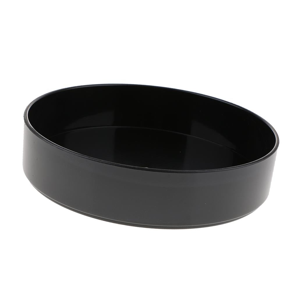 Black Round Compote Planter Modern Decorative Centerpiece Bowl or 28cm