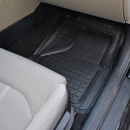 Motor Trend All Weather Semi-Custom Heavy Duty Rubber Floor Mats for Auto Car Truck SUV