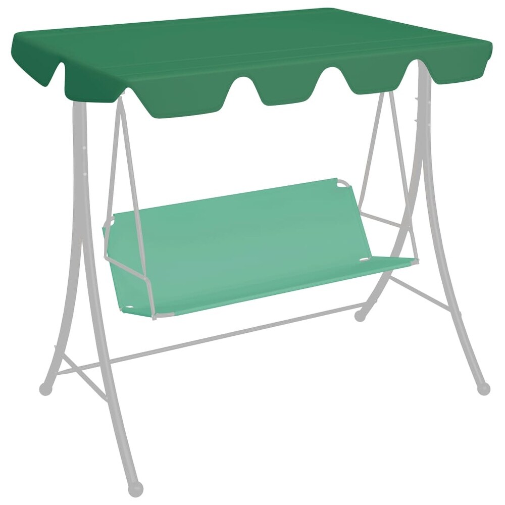 vidaXL Replacement Canopy for Garden Swing Green 74\