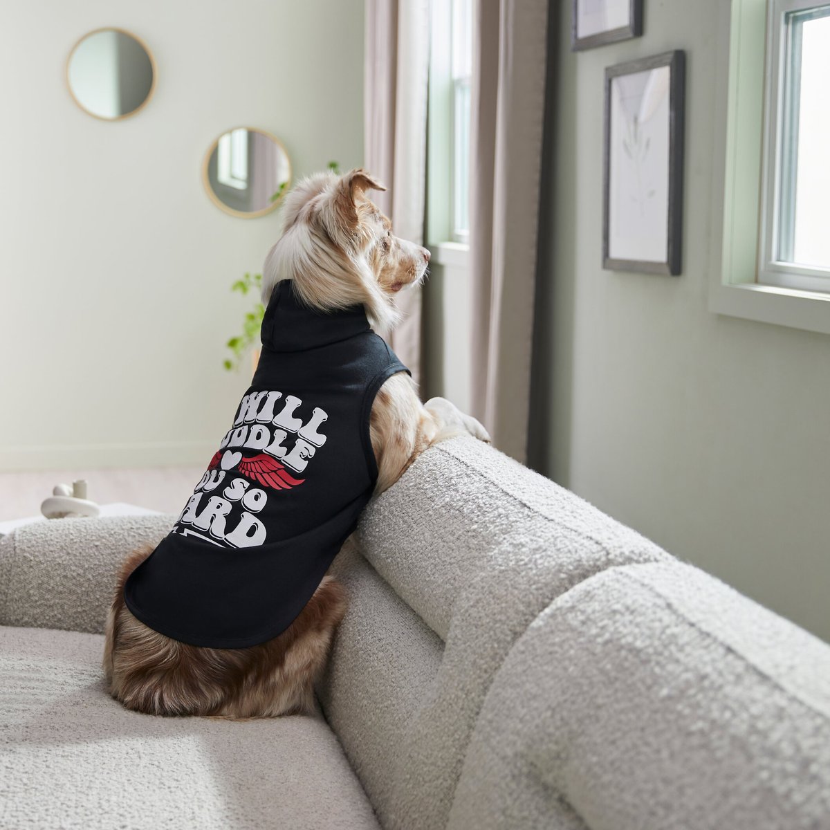 Wagatude I Will Cuddle You Hard Dog Hoodie