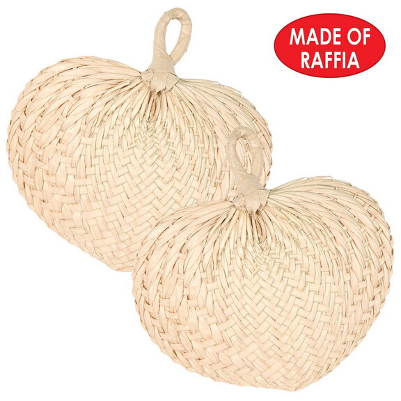 Beistle 52210 Raffia Fans  no retail packaging  Ap...