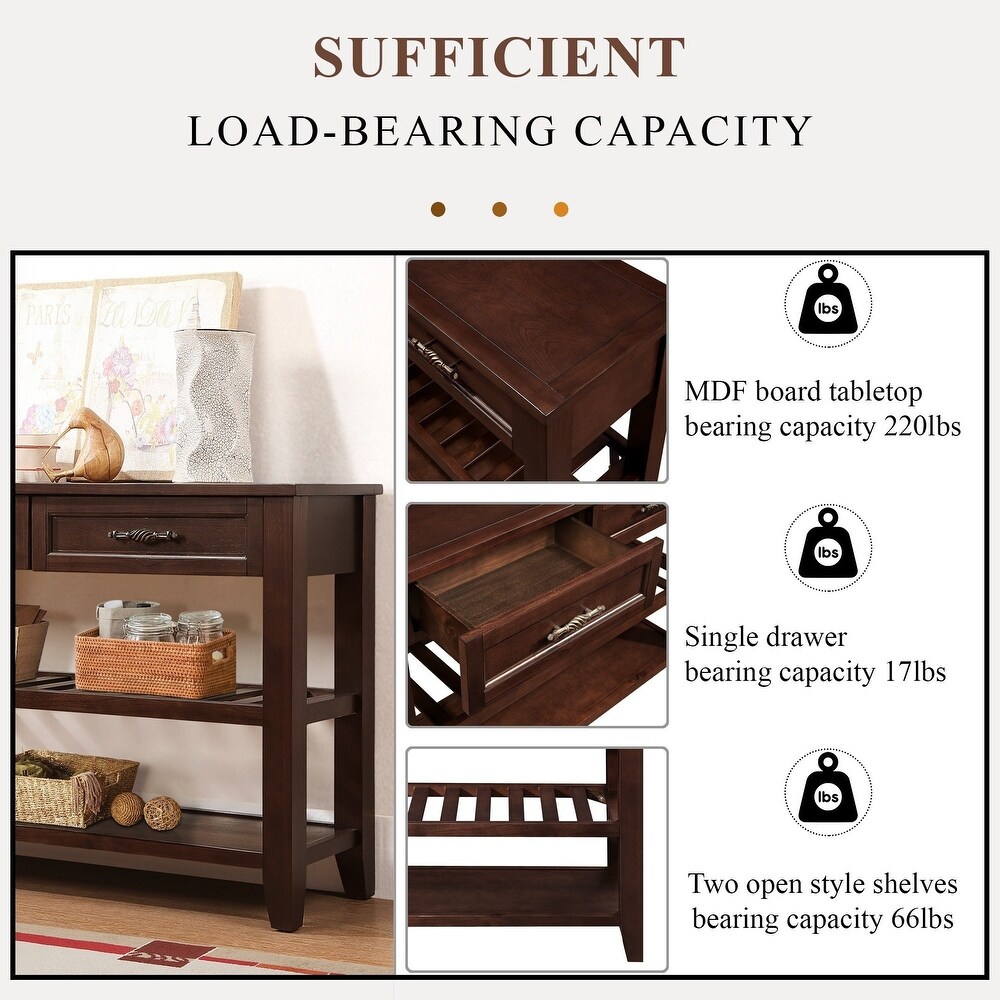 3 Tier Console Table for Entryway  42\