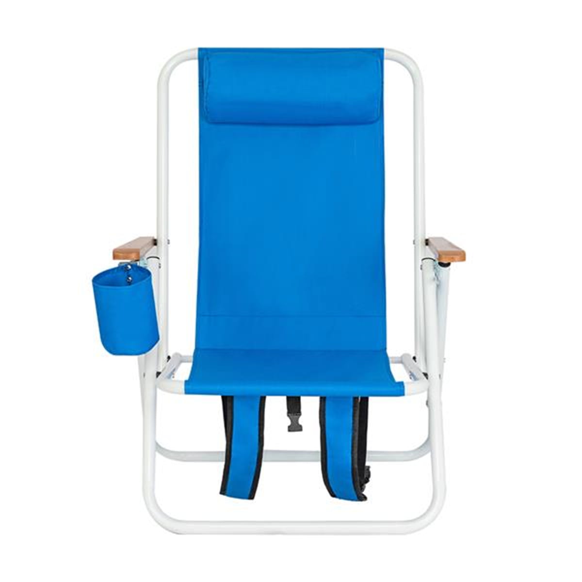 HOT SALE Portable High Strength Beach Chair with Adjustable Headrest Blue