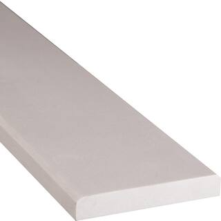 MSI White Double Beveled 4 in. x 36 in. Polished Engineered Marble Threshold Floor and Wall Tile (1 sq. ft.Each) THD2WH4X36DB