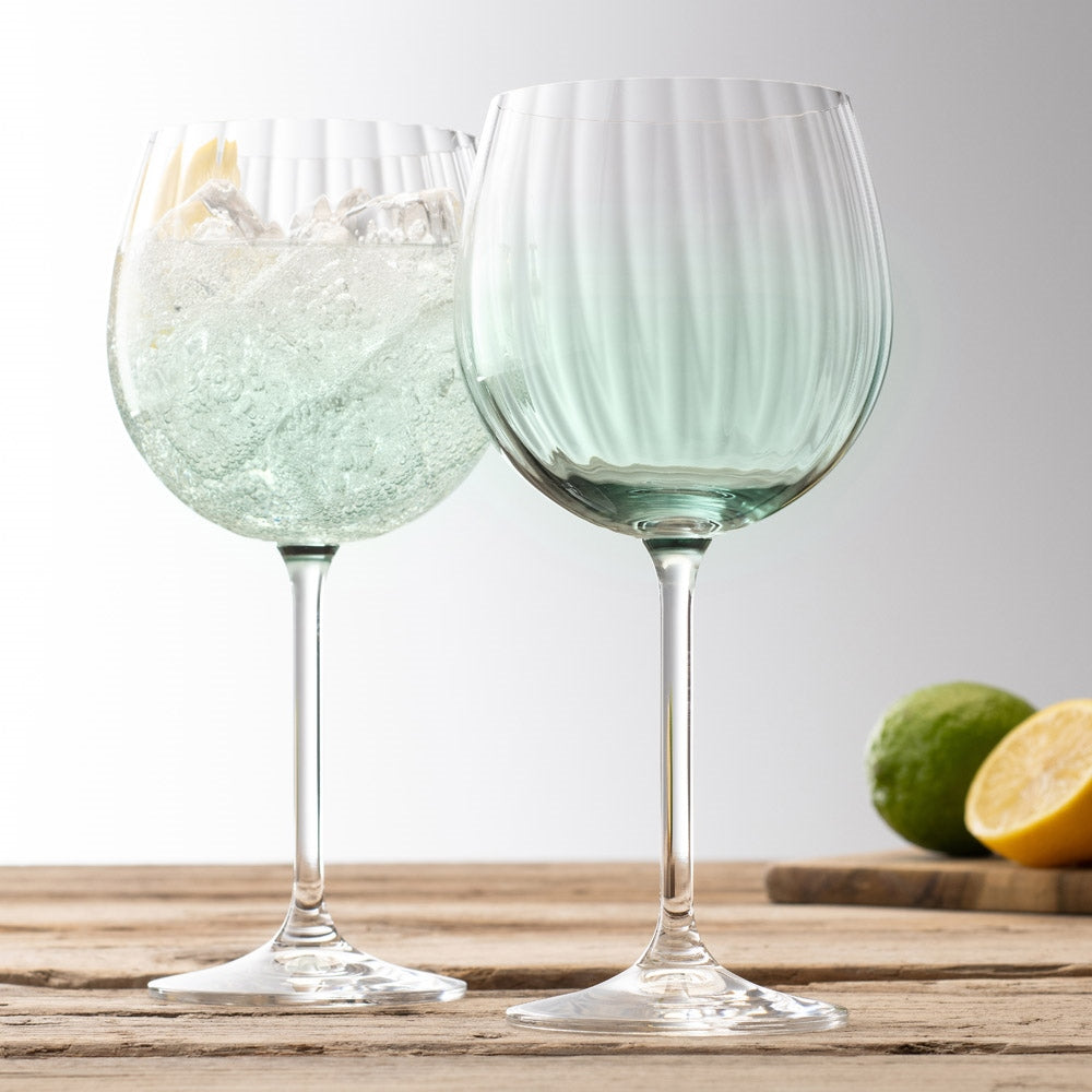 Galway Crystal Erne Gin & Tonic Pair Aqua