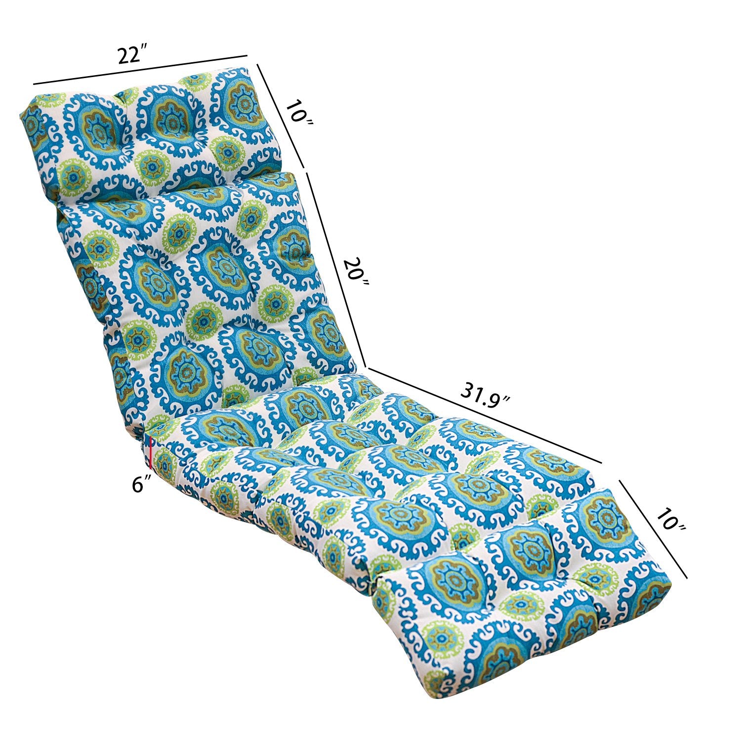 Aoodor Patio Furniture Pool Chair Cushion