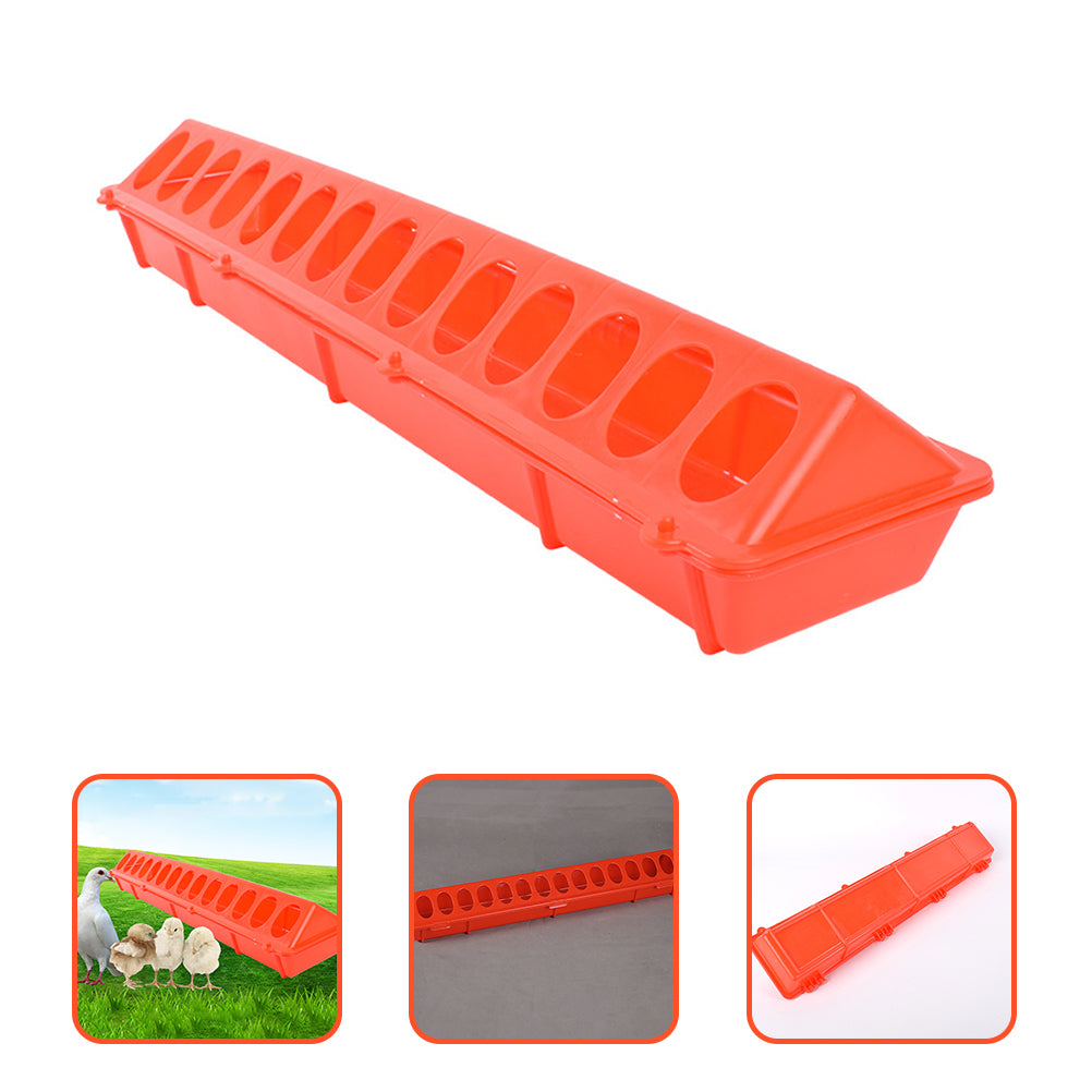 Etereauty Feeder Chicken Poultry Feeder Chick Feedfeeders Livestock Pigeons Waterer Fencebucket Hanging Animal Coops Tray Feeding