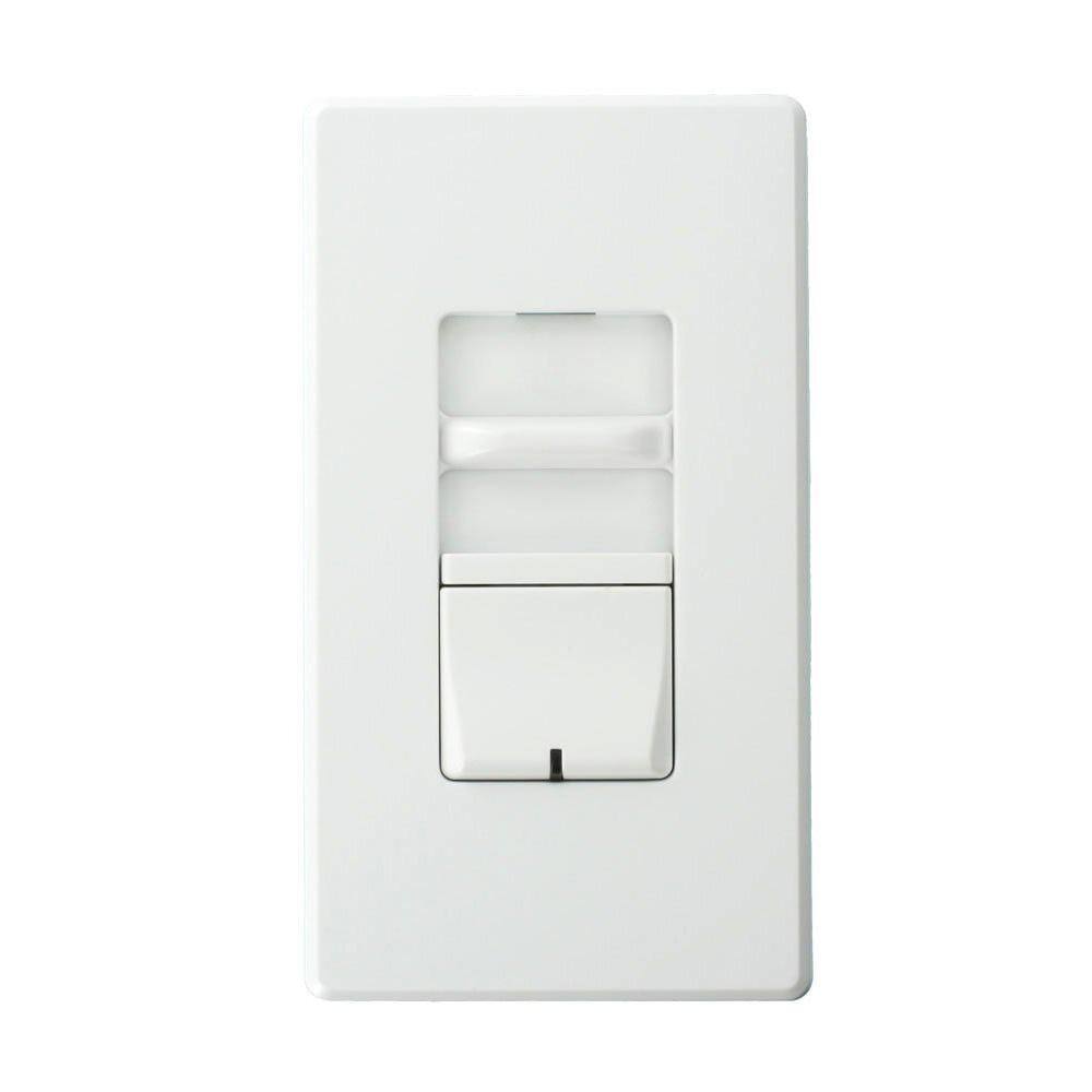 Leviton 16 Amp Renoir II Preset Slide Dimmer with Ballast 3-Wire ControlThin Heat Sink White AWSMT-HDW