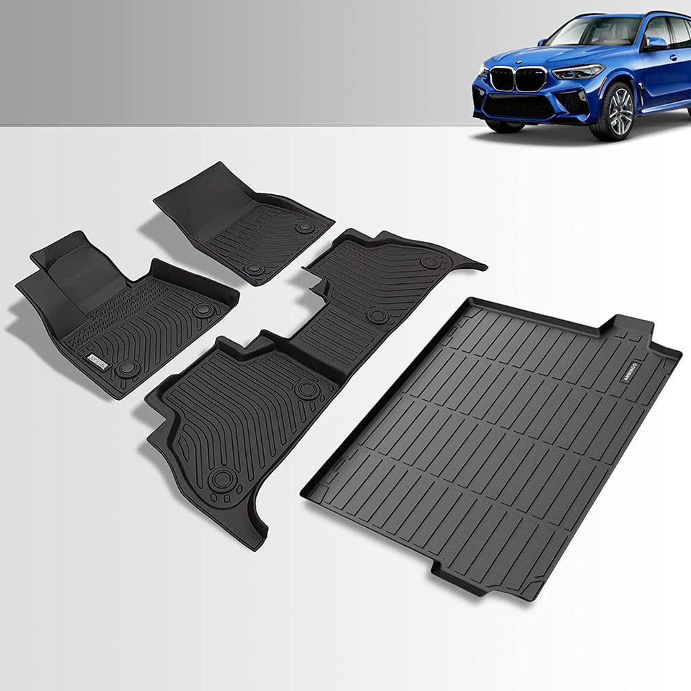 Floor mats and cargo liners custom fit for Bmw X5 G05 2019 - 2023 - Black