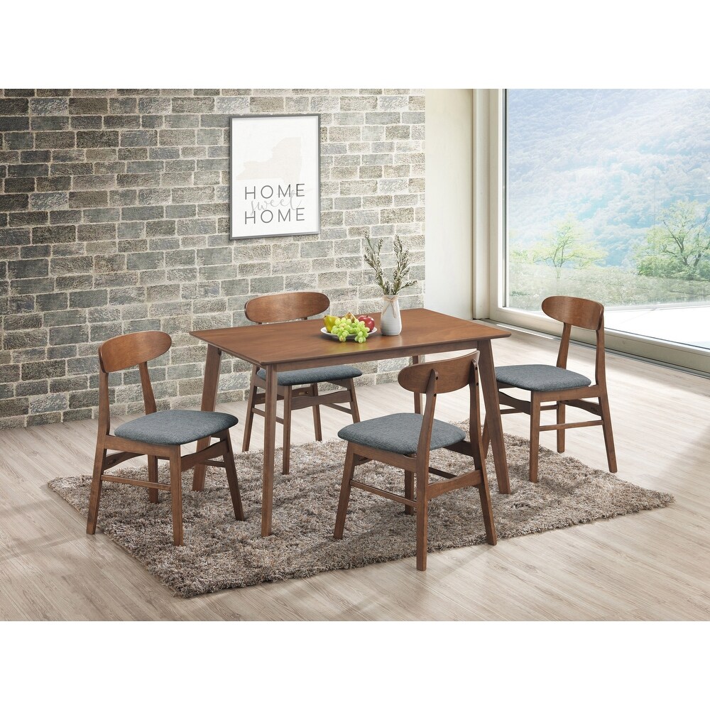 New Classic Furniture Melody 5 Piece Dining Set with Angular Leg