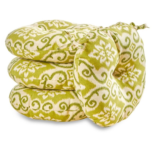 Shoreham Ikat Outdoor Bistro Chair Cushions Kensington Garden