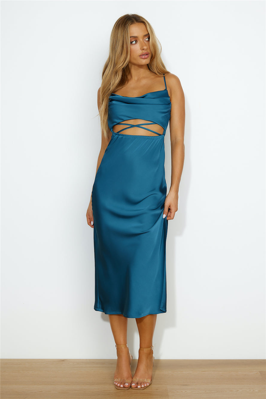 Jane Times Midi Dress TEAL