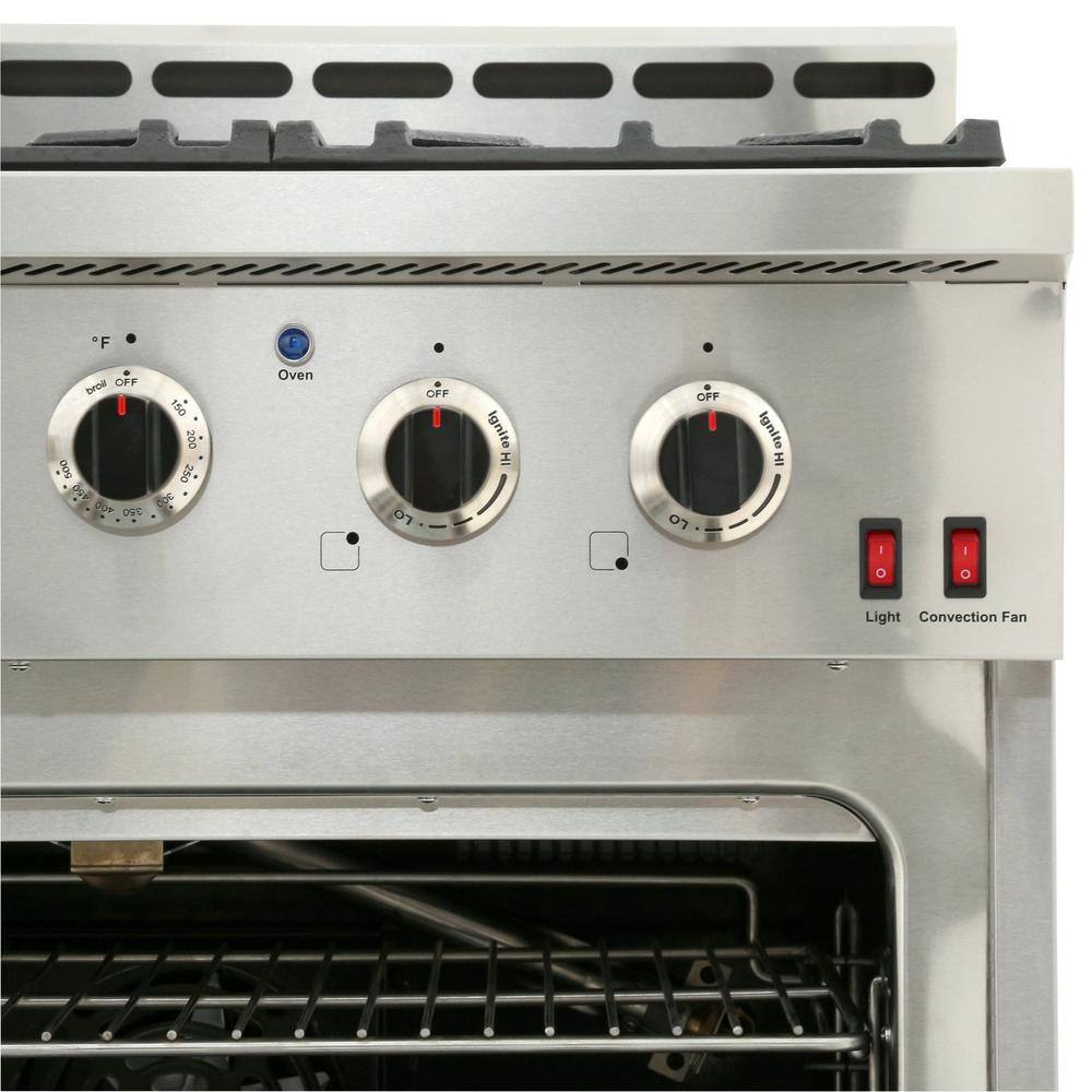 NXR Entree 48 in. 7.2 cu. ft. Professional Style Gas Range with Convection Oven in Stainless Steel NK4811