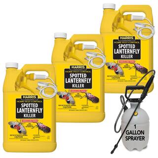 Harris 1 Gal. Spotted Lanternfly Killer with 1 Gal. Tank Sprayer (3-Pack) 3SLF-128TANK