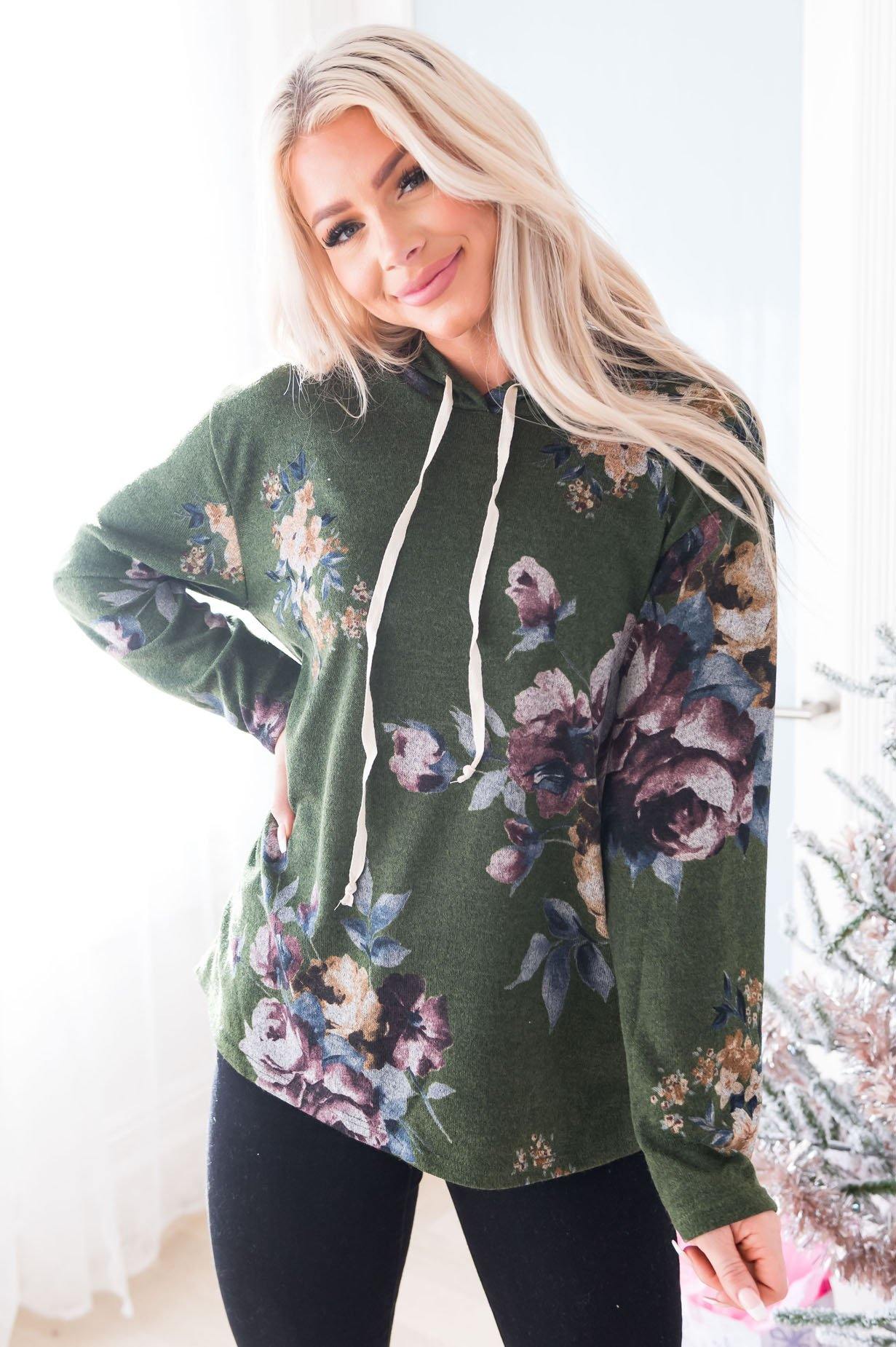 Bloom Boldly Modest Hoodie