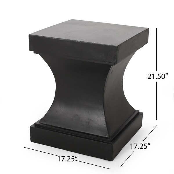 Smooth Look Outdoor Lightweight Concrete Side Table