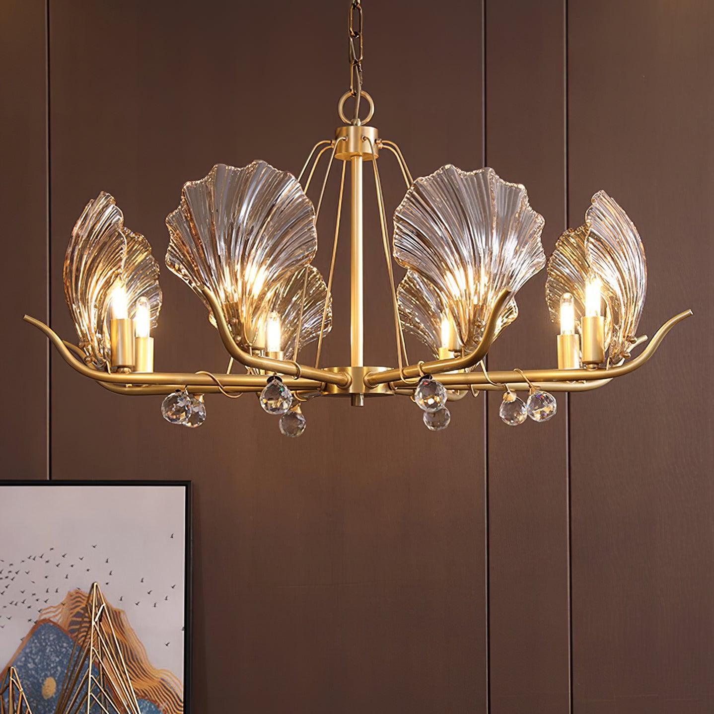 Shell Crystal Chandelier