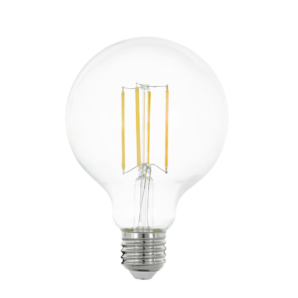 EGLO 11756 LED 8W Globe G95 E27 ES Clear Filament Lamp 1055lm 2700k