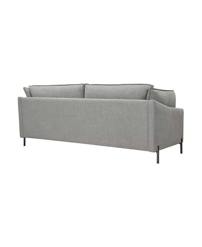 Armen Living Juliett 80 Fabric with Power Footrest Modern Sofa