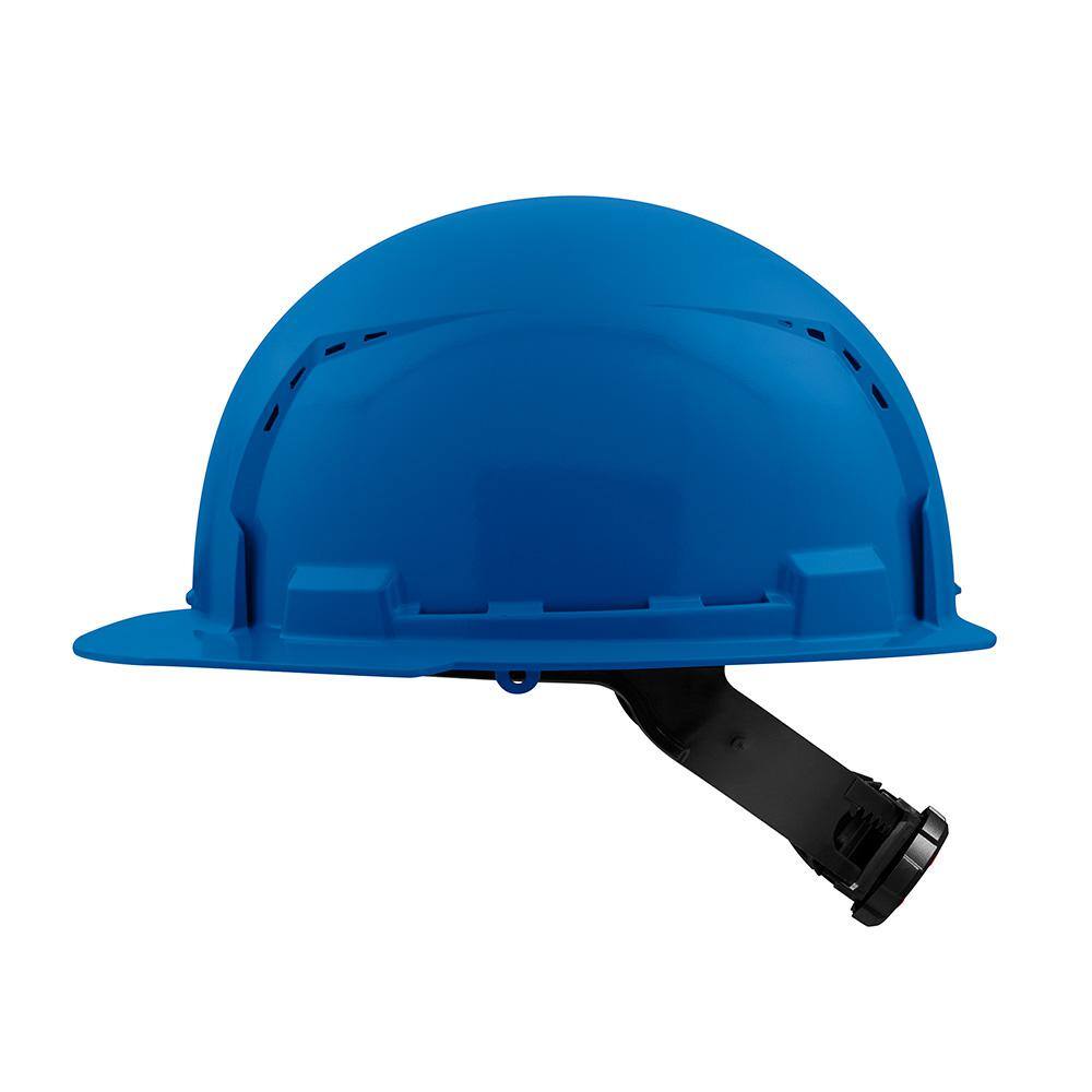 MW BOLT Blue Type 1 Class C Front Brim Vented Hard Hat with 4-Point Ratcheting Suspension (10-Pack) 48-73-1204X10