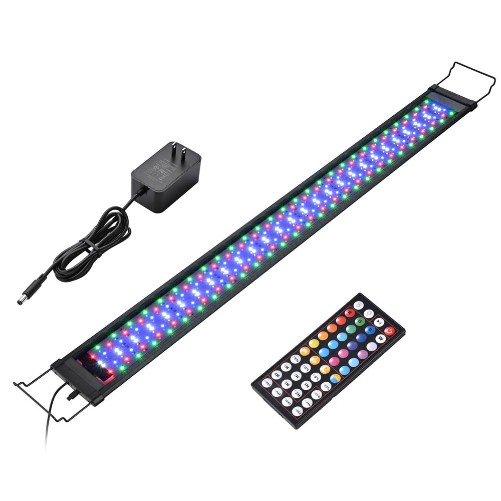 AquaBasik LED Aquarium Light with Timer RC RGBW 44-55