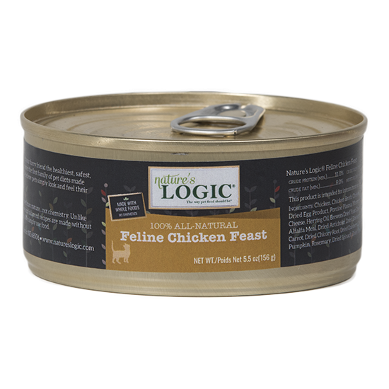 Natures Logic Feline Grain Free Chicken Feast Canned Cat Food