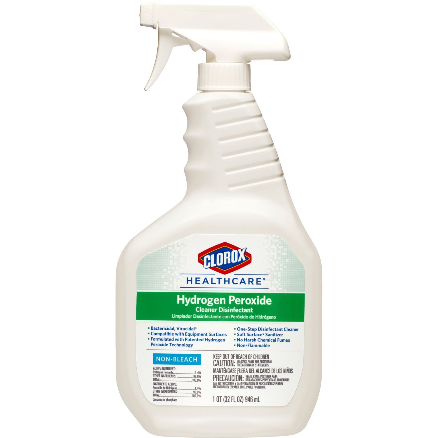 Hydrogen Peroxide Cleaner Disinfectant Spray by The Clorox Company CLO30828