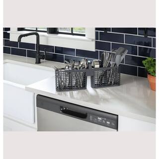 GE 24 in. Built-In Tall Tub Front Control Dishwasher in Stainless Steel with Sanitize Dry Boost 55 dBA GDF450PSRSS