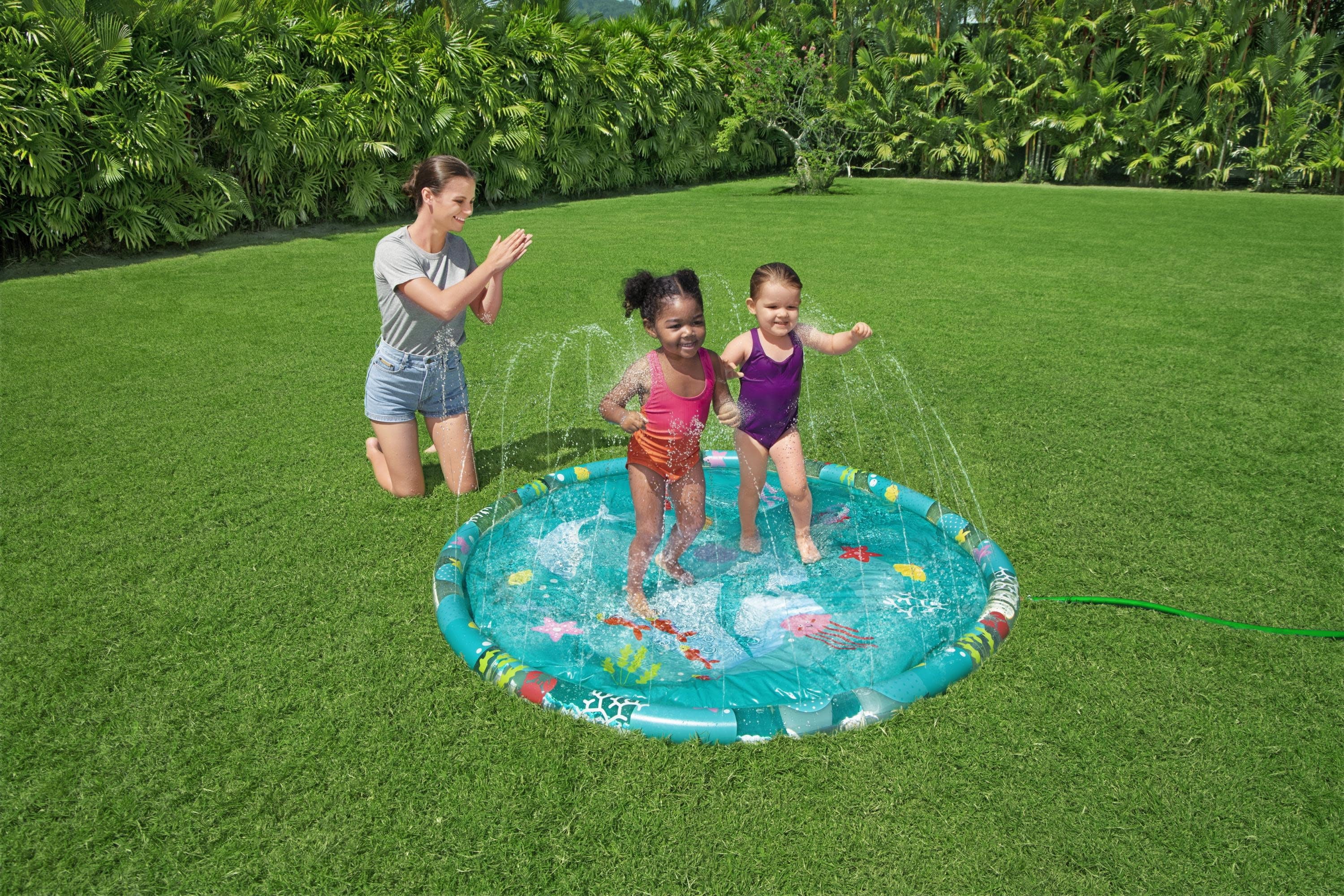 H2OGO! 65" Underwater Sprinkler Splash Kiddie Pool