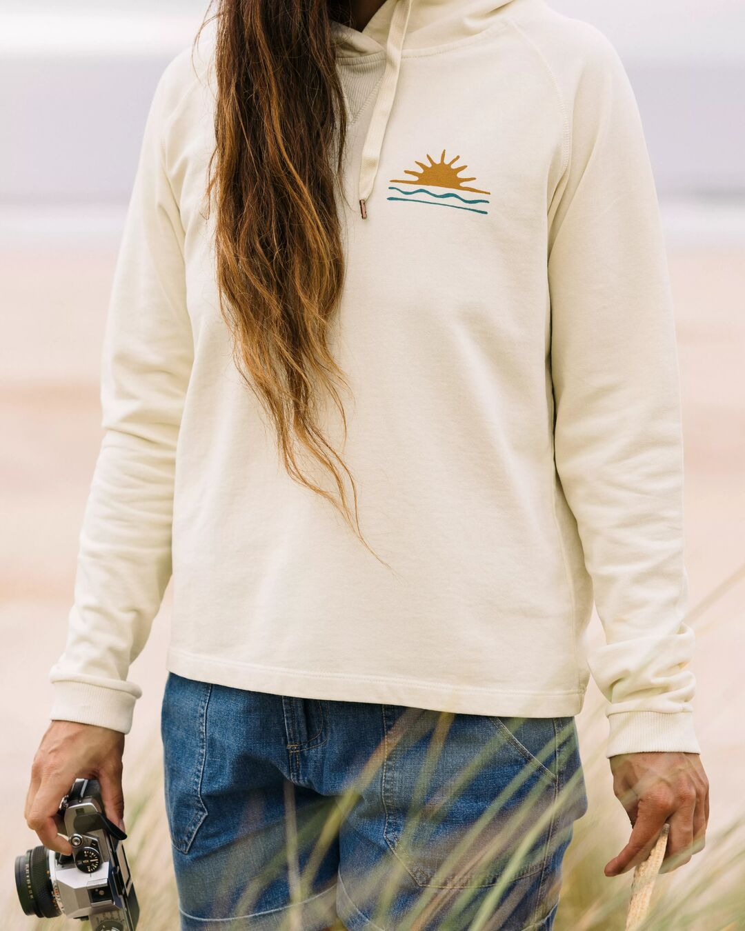 Rolling Slow Recycled Cotton Hoodie - Pale Yellow