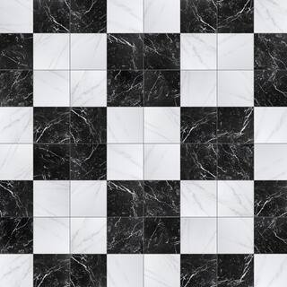 Merola Tile Merzoni Checker Ruzzini Porcelain Floor and Wall Tile FPE18RUZ