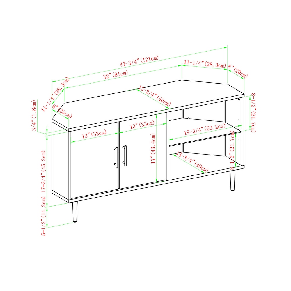 Middlebrook Esbo 48 inch Corner TV Stand