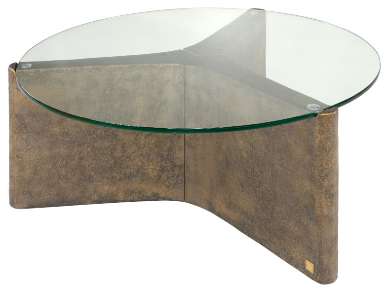 Round Glass Coffee Table  Versmissen Yenn   Contemporary   Coffee Tables   by Oroa   Distinctive Furniture  Houzz