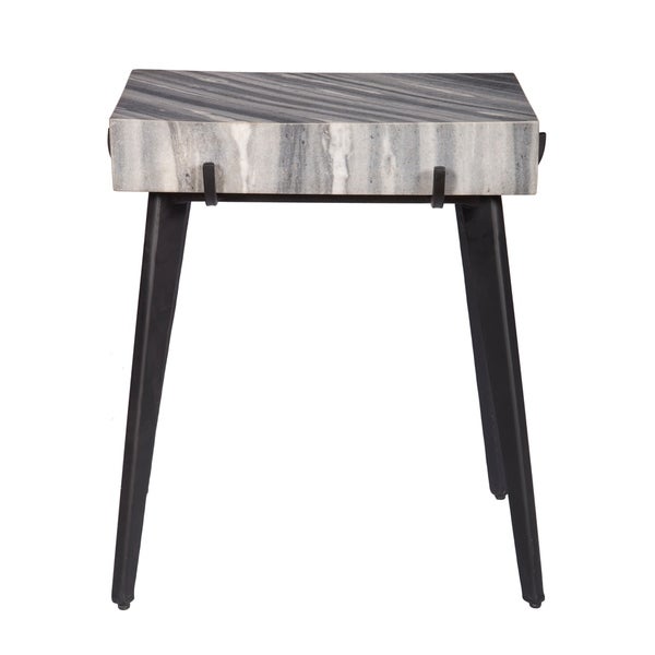 Somette Grey and Black Accent Table - 20