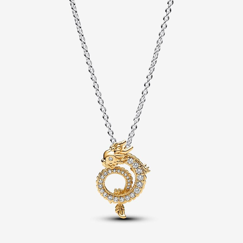 PANDORA  Two-tone Chinese Year of the Dragon Collier Necklace