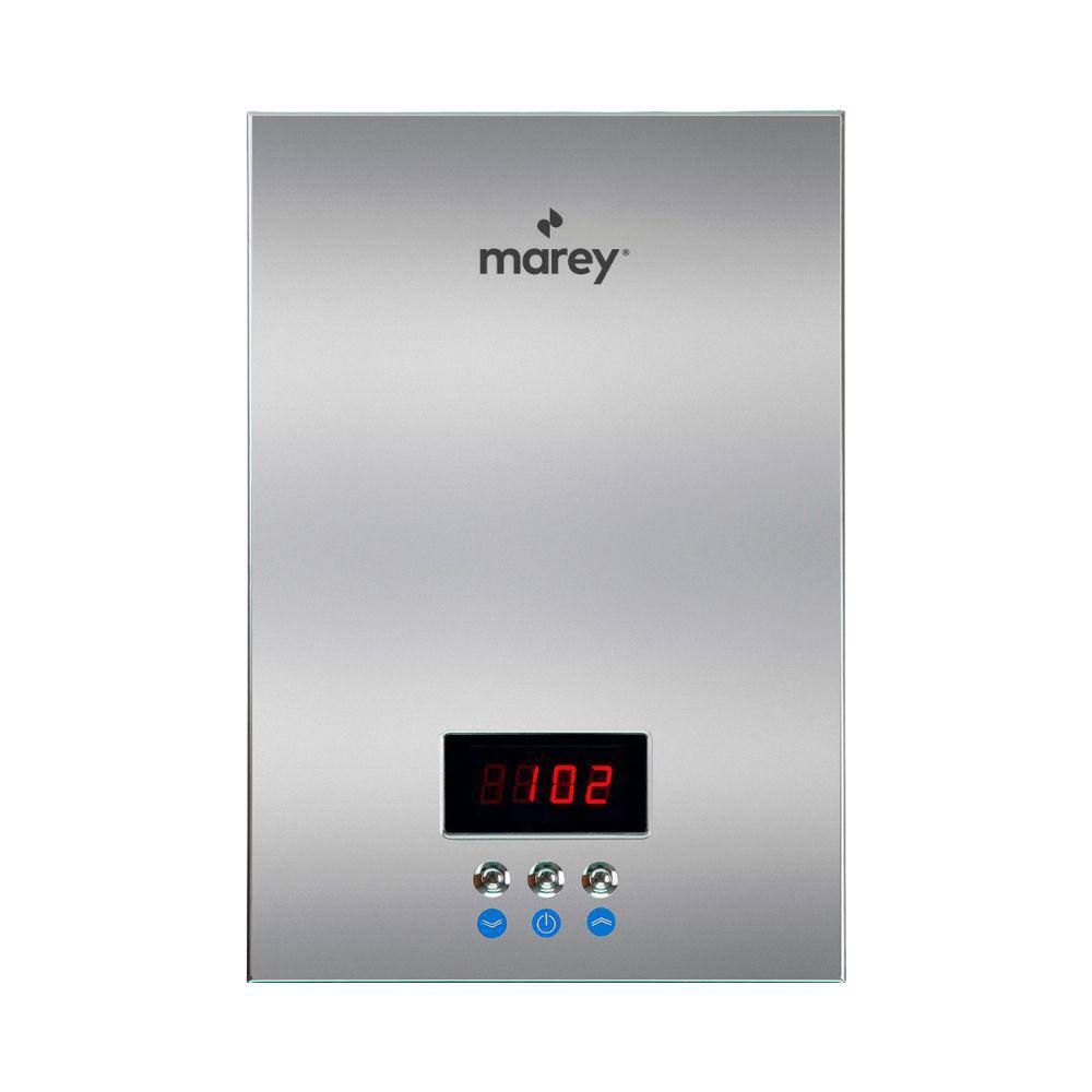 MAREY 24 KW 4.7 MAX GPM ETL Certified 240V Self-Modulating Residential Multiple Points of Use Tankless Electric Water Heater ECO240N