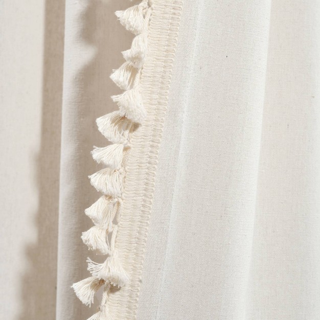 Linen Tassel Window Curtain Panel Lush D cor