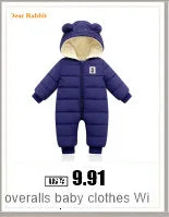 New born Warm Baby coat Winter Hooded mantle Rompers Thick Outfit Jumpsuit Overalls Snowsuit Children Boys Clothing kids clothes