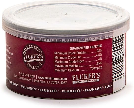 Fluker's Gourmet-Style Canned Dubia Roaches Reptile Food， 1.2-oz bag