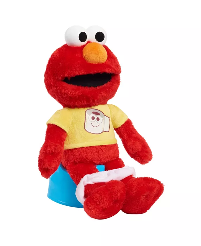 Sesame Street Potty Time Elmo 12 Plush Stuffed Animal  Sounds and Phrases  Potty Training Tool