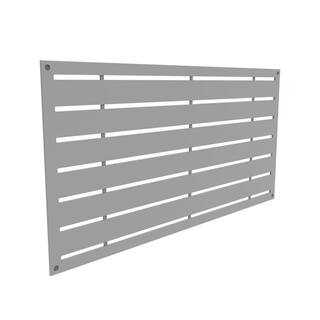 Barrette Outdoor Living 2 ft. x 4 ft. Boardwalk Gray Polypropylene Decorative Screen Panel 73050384