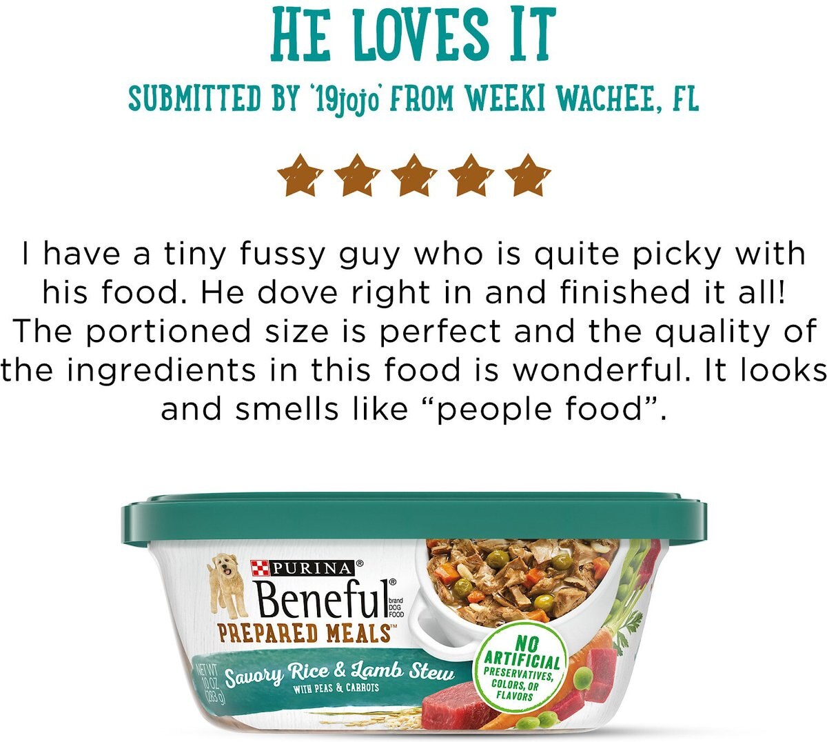 Purina Beneful Prepared Meals Savory Rice and Lamb Stew with Peas and Carrots Wet Dog Food