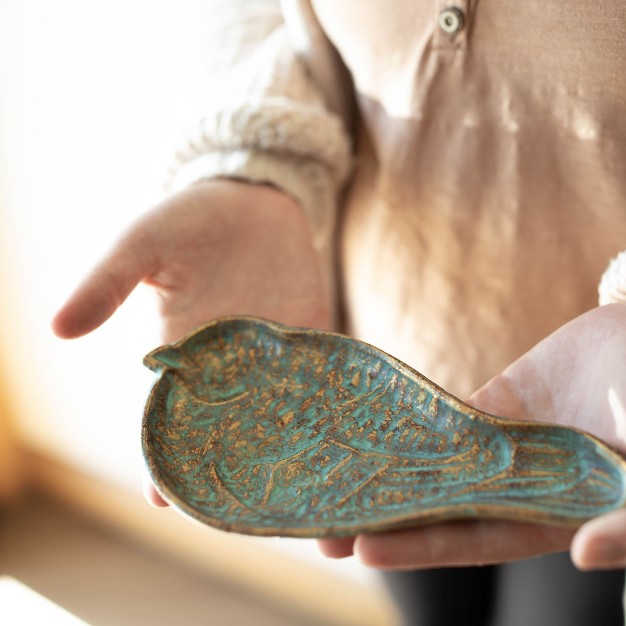 Bird Patina Cast Iron Trinket Tray Foreside Home amp Garden