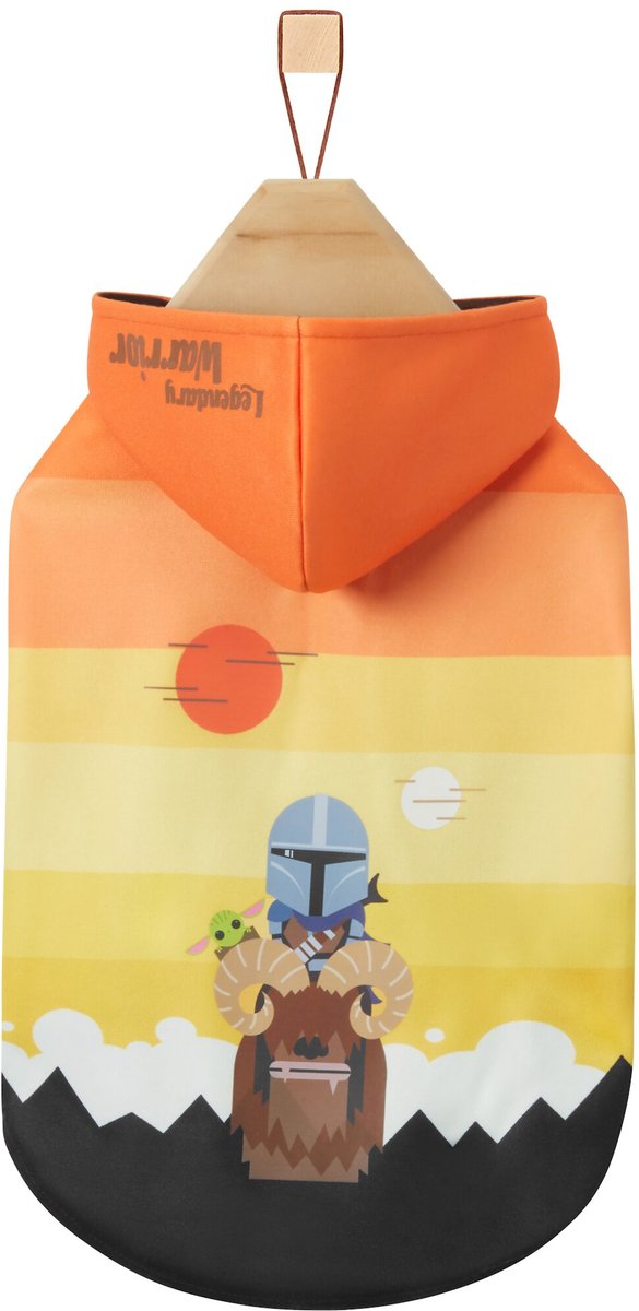 STAR WARS THE MANDALORIAN and GROGU Colorblock Dog and Cat Hoodie