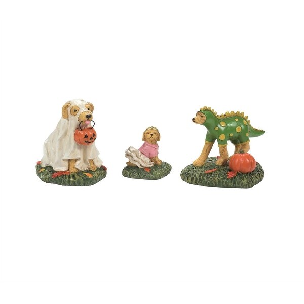 Department 56 Village Halloween Accessories Family Pups Set of 3