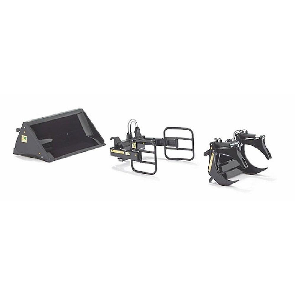 Wiking Front Loader Attachments -Set A Black 1:32  7385